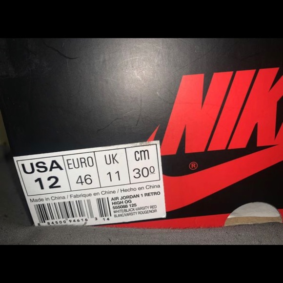 Air Jordan 1 black toe 2016 DS - Picture 3 of 3